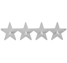 Kids Concept Kleiderhaken 4-Fach Star Grau