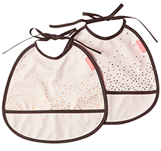 Done by Deer Lätzchen Happy Dots Powder 2er-Set