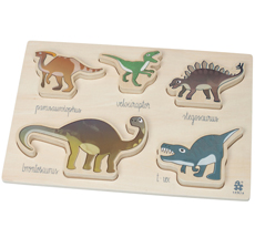 Sebra Puzzle aus Holz Dino
