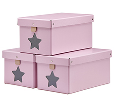 Kids Concept Schuhbox Rosa 3er-Set