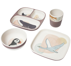Sebra Melamin Geschirrset 4-teilig Arctic Animals