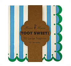 Meri Meri Toot Sweet Blue Papierservietten