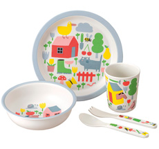Petit Jour Paris Geschirr-Set in Geschenkbox Campagne 5-teilig