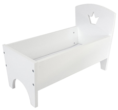 JaBaDaBaDo Puppenbett Weiß mit Matratze