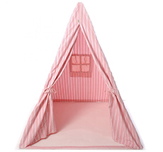 Win Green Spielzelt Wigwam Multi-Stripe Rosa