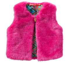 Oilily Weste Body Warmer Cafur Teddy Pink