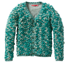 Oilily Cardigan Kurly Green Sheep Knit Green