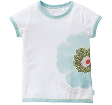 Oilily T-Shirt Tyna Poppie Aqua White