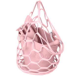 Scrunch Sandspielzeug Netztasche Dusty rose
