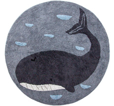 Sebra Teppich gewebt Whale