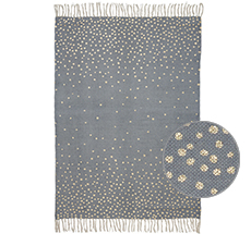 Done by Deer Teppich Happy Dots Gold/Grey 90x120 