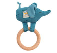 Moulin Roty Ring-Rassel Elefant 