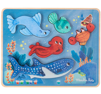 Moulin Roty Sensorisches Puzzle Paulie