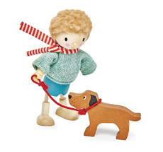 Tender Leaf Toys Mr Goodwood & Hund für Puppenhaus