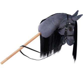 by ASTRUP Hobby Horse Steckenpferd Blaze Grey/Black