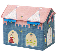 Rice Großer Faltbarer Spielzeugkorb Princess Castle Theme