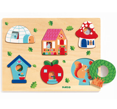 Djeco Holzpuzzle Coucou-house 