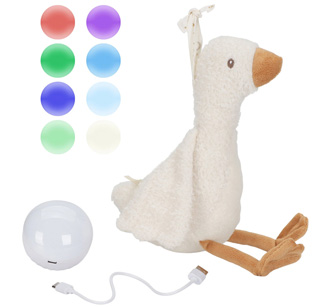 Little Dutch Kuschel-Gans Licht & Sound