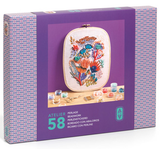 Djeco Atelier 58 Perlenstickerei Blumen