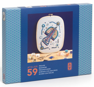 Djeco Atelier 59 Perlenstickerei Vogel