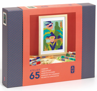 Djeco Atelier 65 Stickerei Vogel