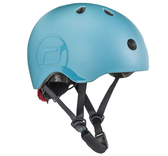 Scoot and Ride LED-Helm S - M Steel