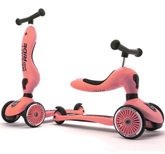 Scoot and Ride 2in1 Kickboard Highwaykick 1 peach