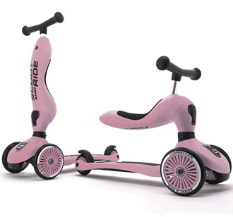 Scoot and Ride 2in1 Kickboard Highwaykick 1 rose