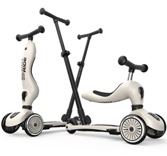Scoot and Ride 2in1 Kickboard Highwaykick 1 Push & Go Ash