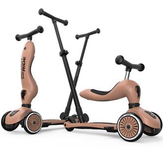 Scoot and Ride 2in1 Kickboard Highwaykick 1 Push & Go Mocha
