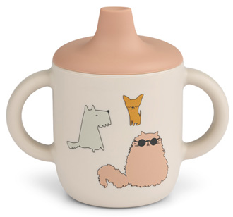 LIEWOOD Schnabeltasse Neil Cats and Dogs / Sandy