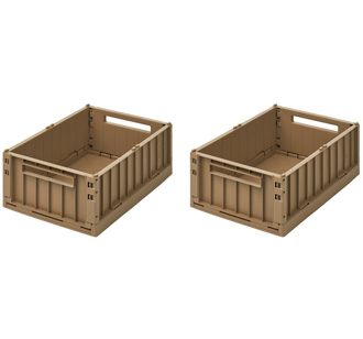 LIEWOOD Aufbewahrungsbox Weston M Oat 2er-Set