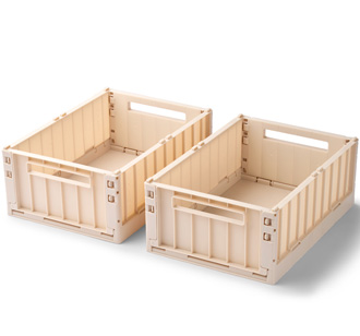 LIEWOOD Aufbewahrungsbox Weston M Apple blossom 2er-Set