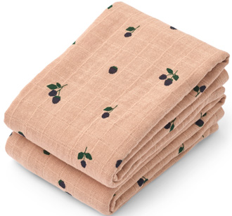 LIEWOOD Muslintuch Lewis Mini Berry / Pale tuscany 2er-Set