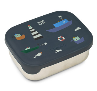 LIEWOOD Brotdose Lunchbox Arthur Sailing / Classic navy