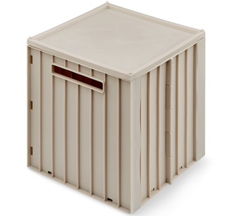 LIEWOOD Aufbewahrungsbox mit Deckel Elijah Sandy