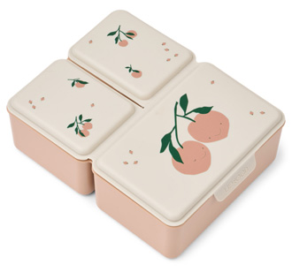LIEWOOD Brotdose Lunchbox Driss Peach me / Sea shell