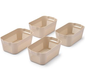 LIEWOOD Korb Makeeva Mini Sandy 4er-Set