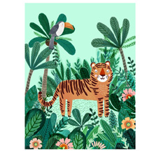 Petit Monkey Poster Tiger 