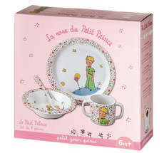 Petit Jour Paris Geschirr Geschenkbox Kleiner Prinz 4-teilig Rosa