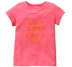 Room Seven T-Shirt Ti/Just A Summer Kind Of Girl Pink