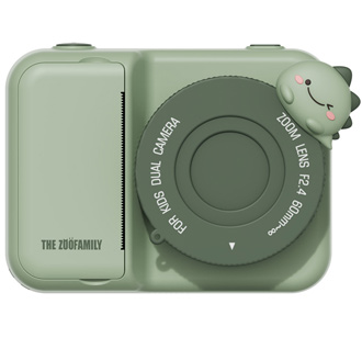 The Zoofamily Kinderkamera Zoo print dino green